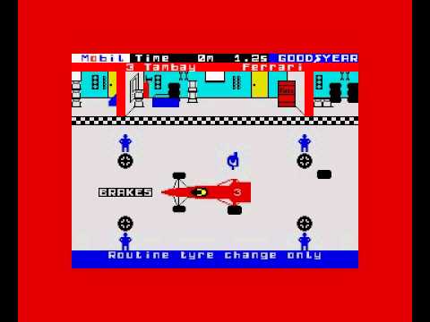 ZX Spectrum - F1 pit stop