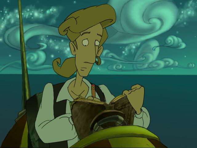 His name is Guybrush Threepwood and he's a mighty pirate!